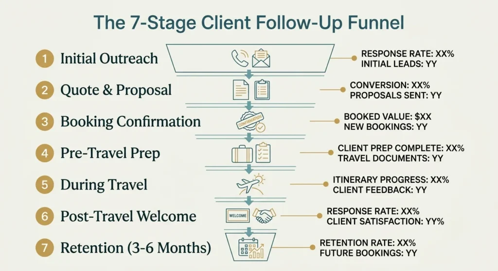  Travel agency follow up strategy INFOGRAPHIC
