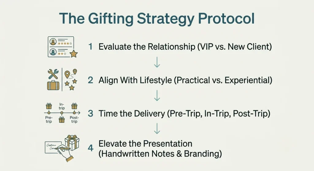 Travel advisor client gifting