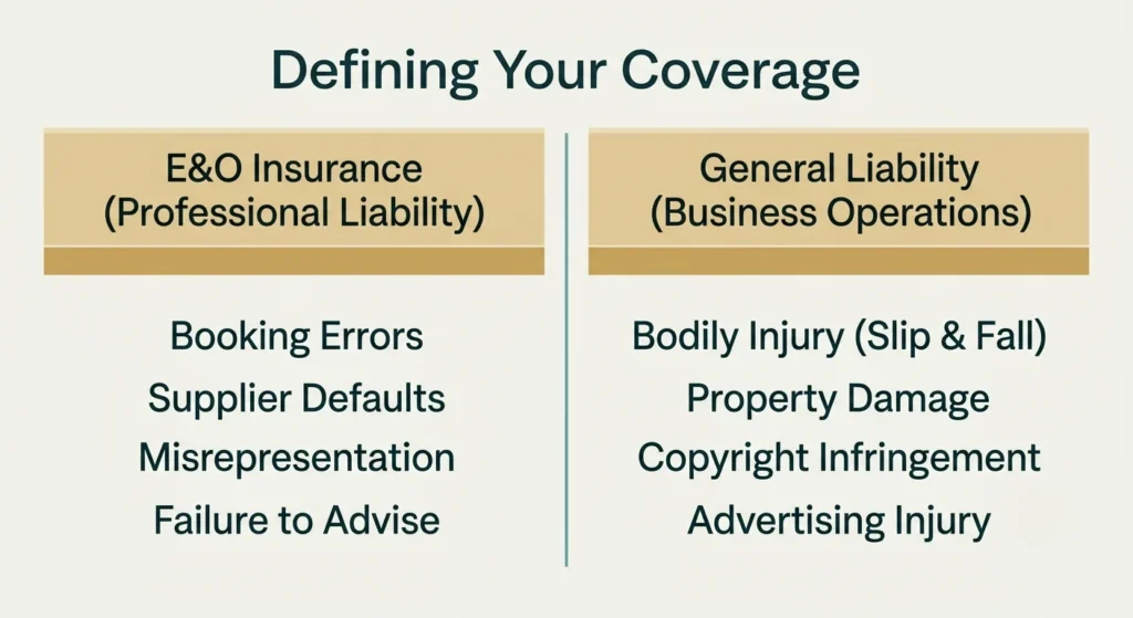 Travel agent E&O vs general liability image